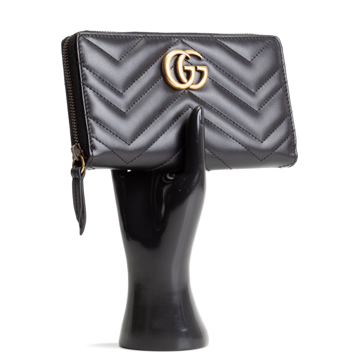 GUCCI GG Marmont Zip Around Wallet