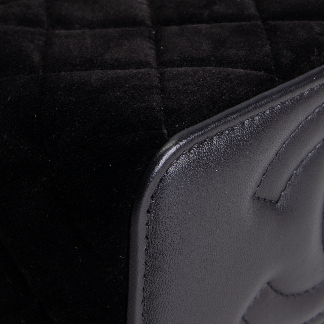 CHANEL Crushed Velvet Crystal Crush Vanity - Black