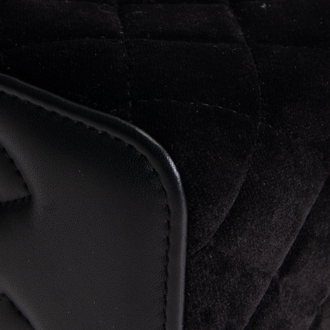 CHANEL Crushed Velvet Crystal Crush Vanity - Black