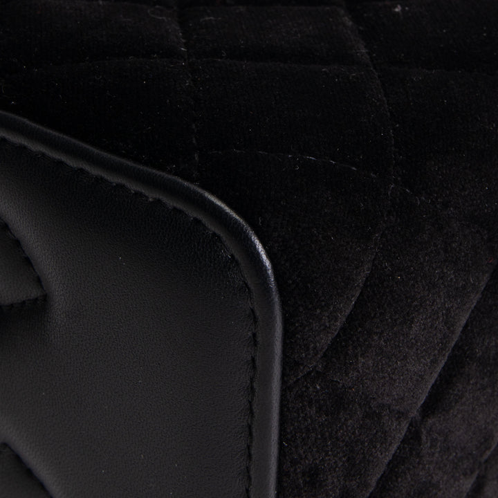 CHANEL Crushed Velvet Crystal Crush Vanity - Black