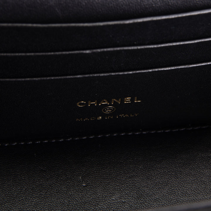 CHANEL Crushed Velvet Crystal Crush Vanity - Black