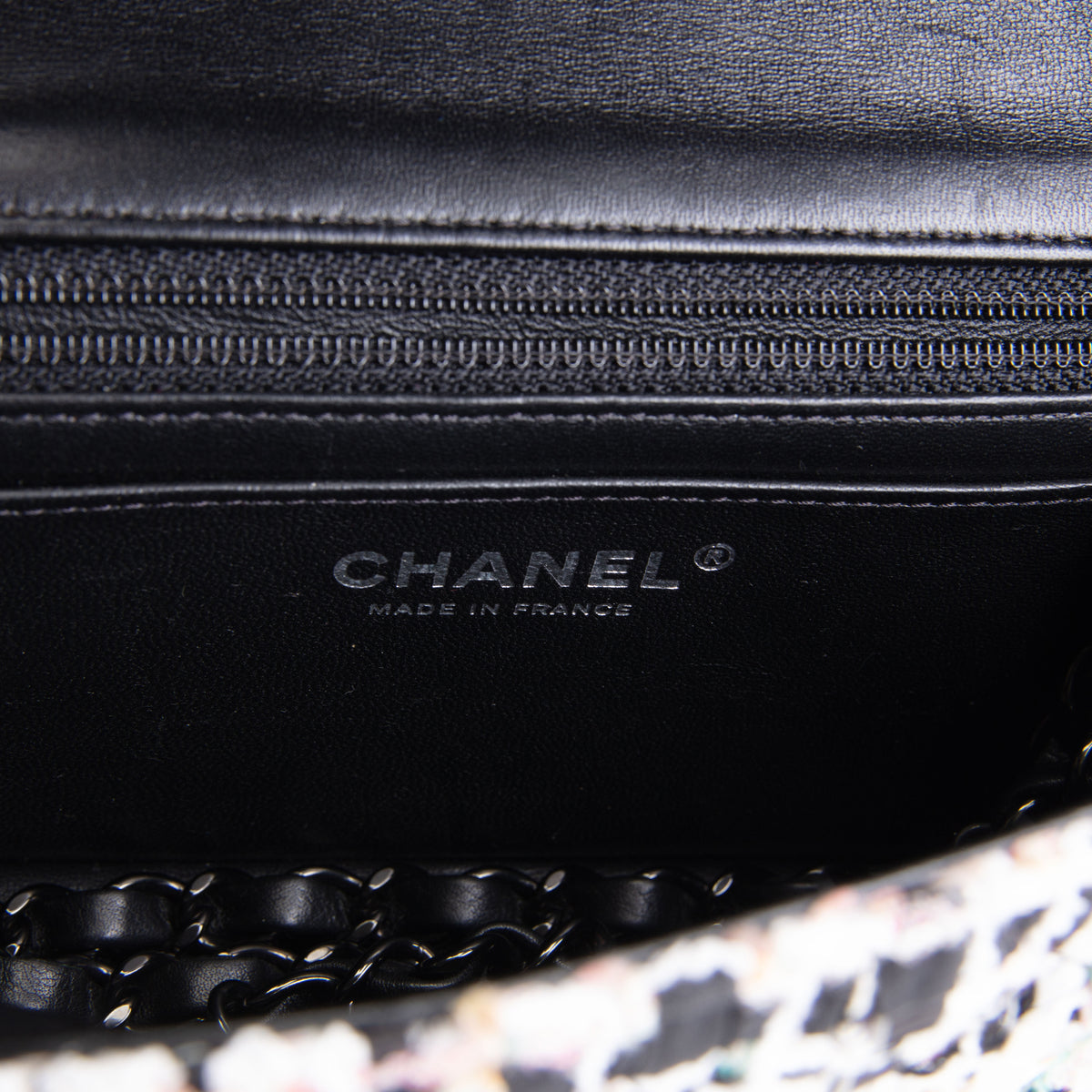 CHANEL Mini Rectangle Tweed Flap Bag