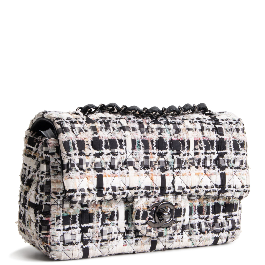 CHANEL Mini Rectangle Tweed Flap Bag