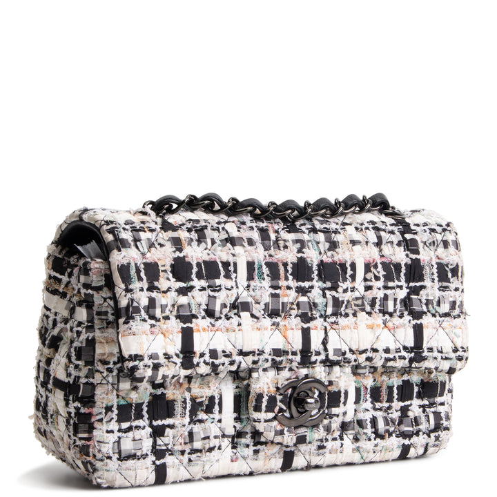 CHANEL Mini Rectangle Tweed Flap Bag