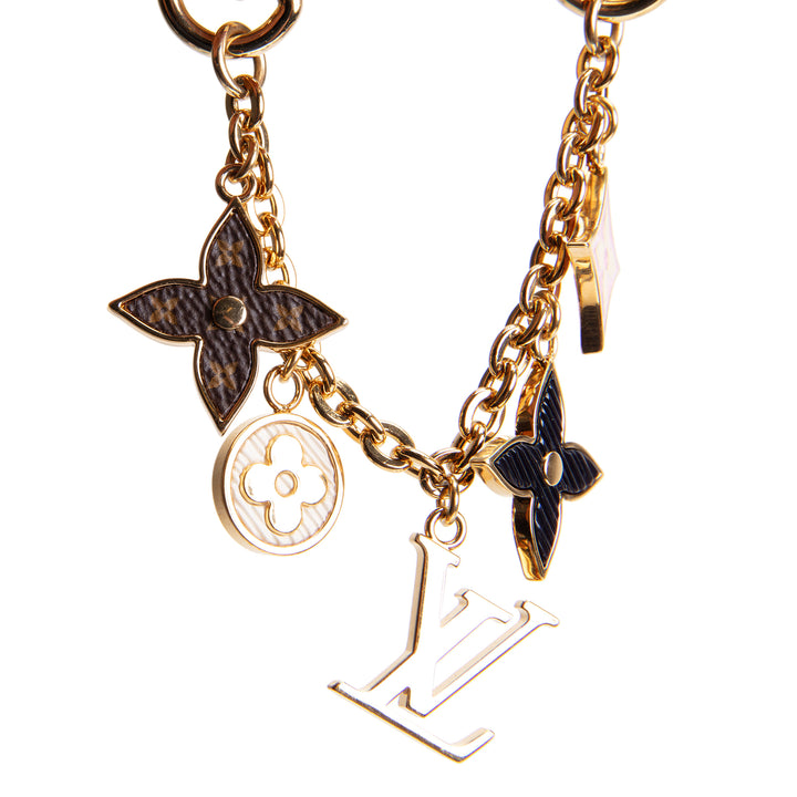 LOUIS VUITTON Fleur de Monogram Bag Charm