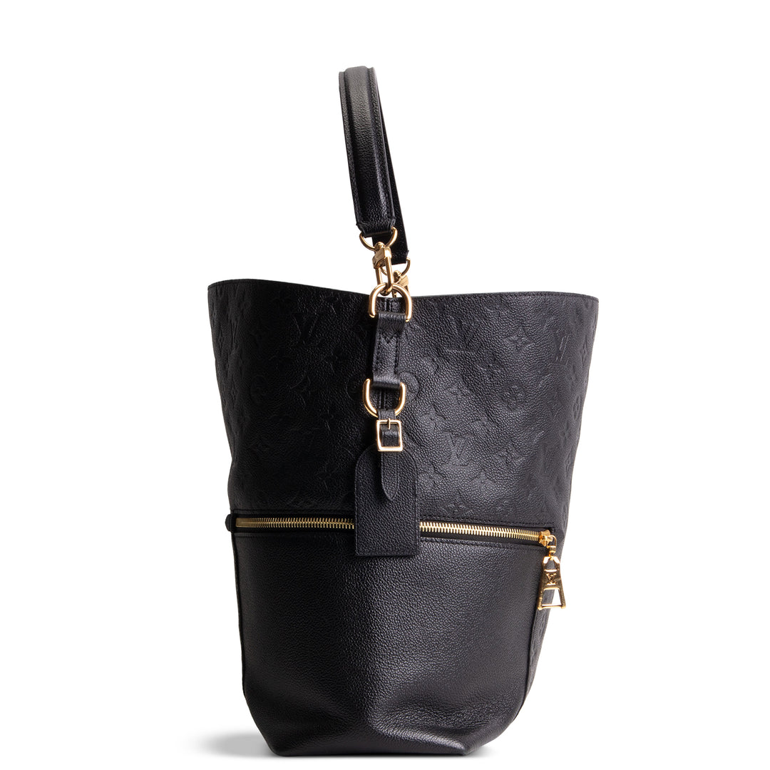 LOUIS VUITTON Monogram Empreinte Melie Hobo - Black