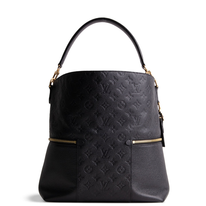 LOUIS VUITTON Monogram Empreinte Melie Hobo - Black