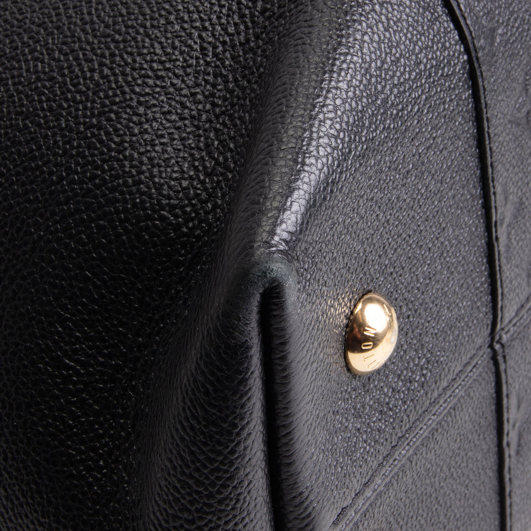 LOUIS VUITTON Monogram Empreinte Melie Hobo - Black
