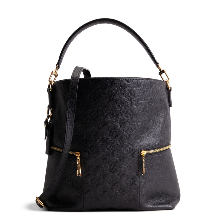 LOUIS VUITTON Monogram Empreinte Melie Hobo - Black
