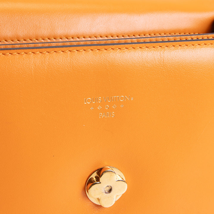 LOUIS VUITTON Smooth Calfskin Pont 9 Shoulder Bag - Mustard Yellow OUTLET FINAL SALE
