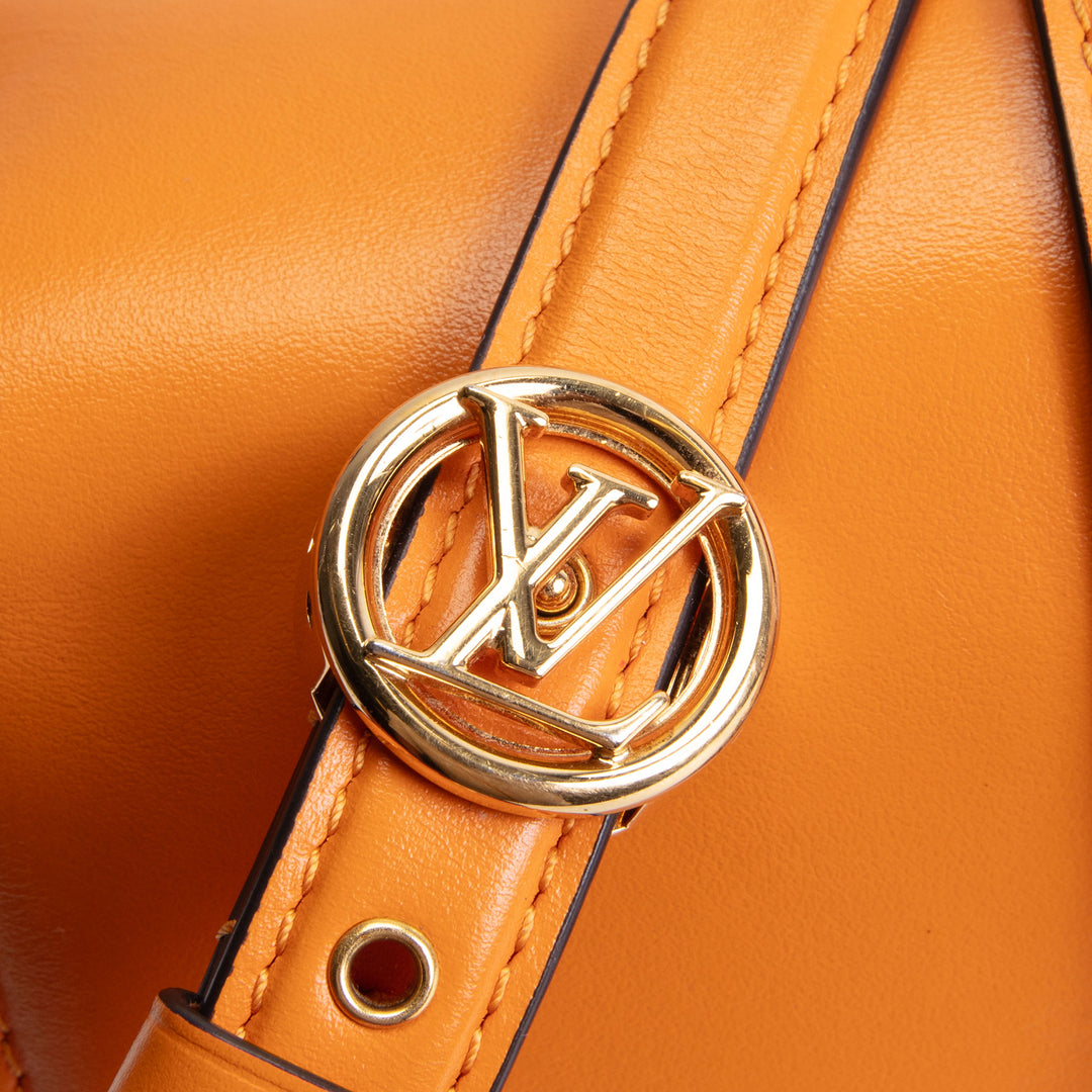LOUIS VUITTON Smooth Calfskin Pont 9 Shoulder Bag - Mustard Yellow OUTLET FINAL SALE