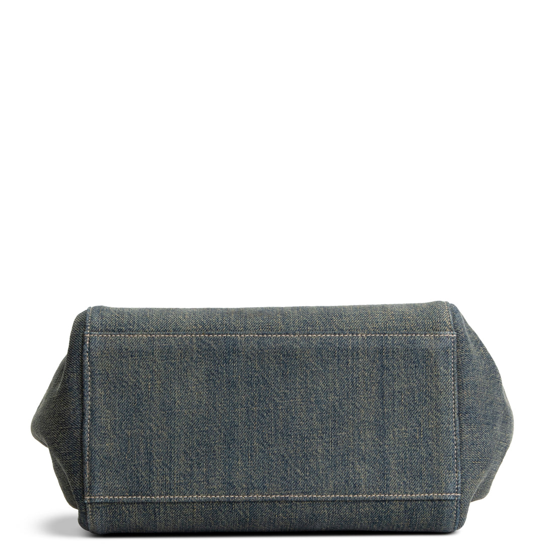 CHANEL Vintage Chocolate Bar Denim Reissue Accordian Flap - Blue