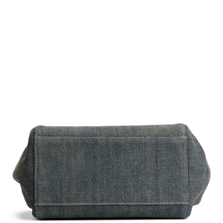 CHANEL Vintage Chocolate Bar Denim Reissue Accordian Flap - Blue