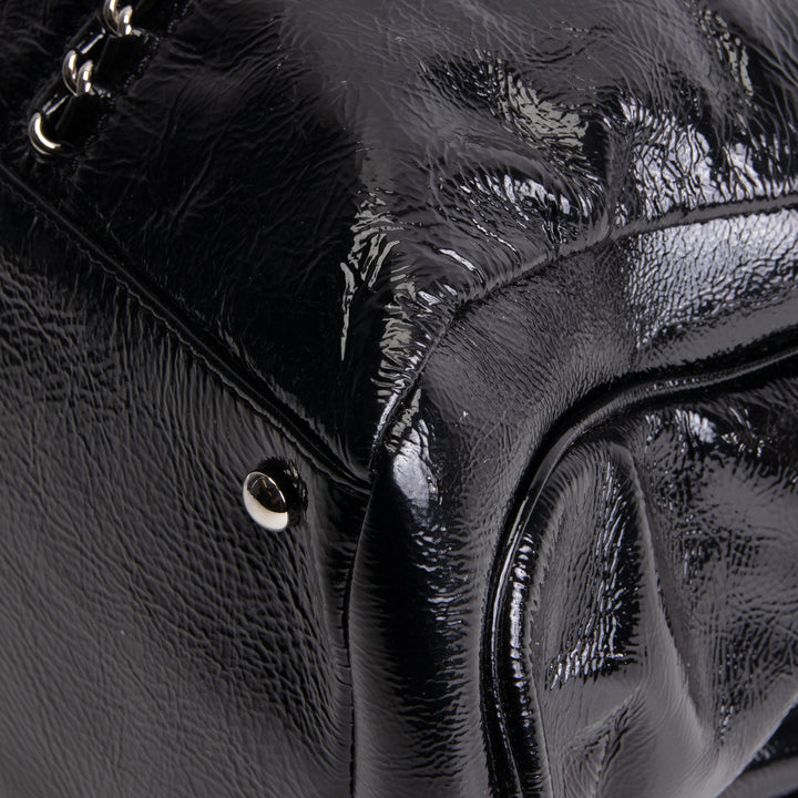 CHANEL Patent Luxe Ligne Tote - Black