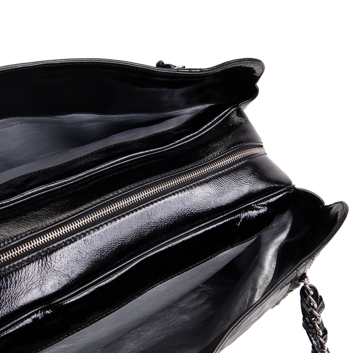 CHANEL Patent Luxe Ligne Tote - Black