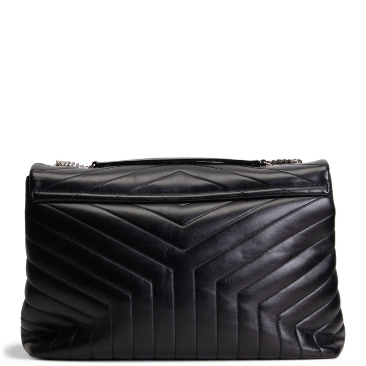 SAINT LAURENT Large Loulou Shoulder Bag - Black