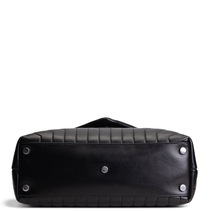 SAINT LAURENT Large Loulou Shoulder Bag - Black