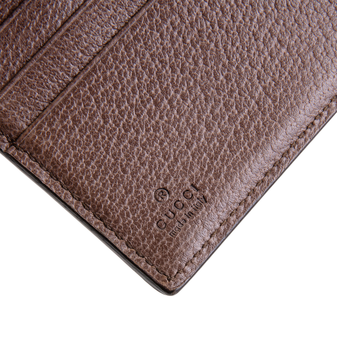 GUCCI Ophidia GG Supreme French Purse Wallet - Beige & Ebony