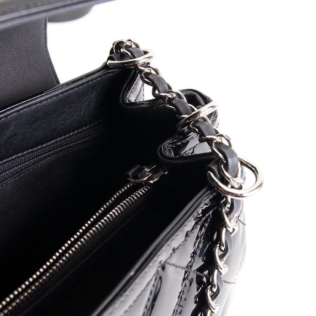 CHANEL Coco Shine Medium Accordian Flap Bag - Black