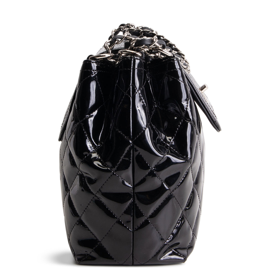 CHANEL Coco Shine Medium Accordian Flap Bag - Black