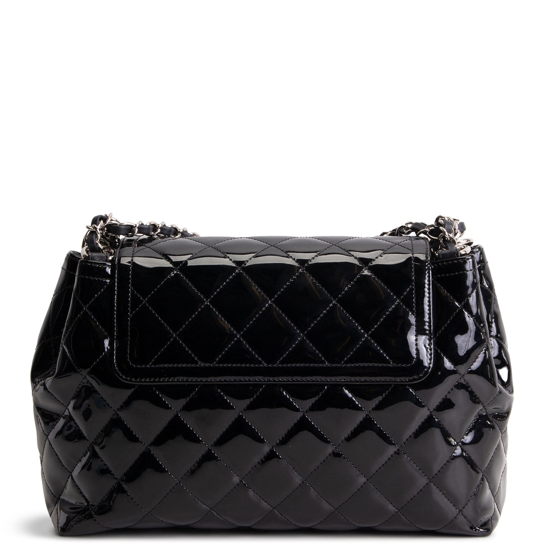 CHANEL Coco Shine Medium Accordian Flap Bag - Black