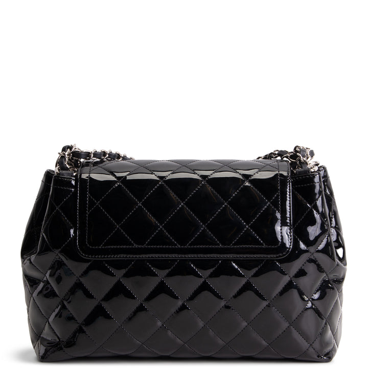 CHANEL Coco Shine Medium Accordian Flap Bag - Black
