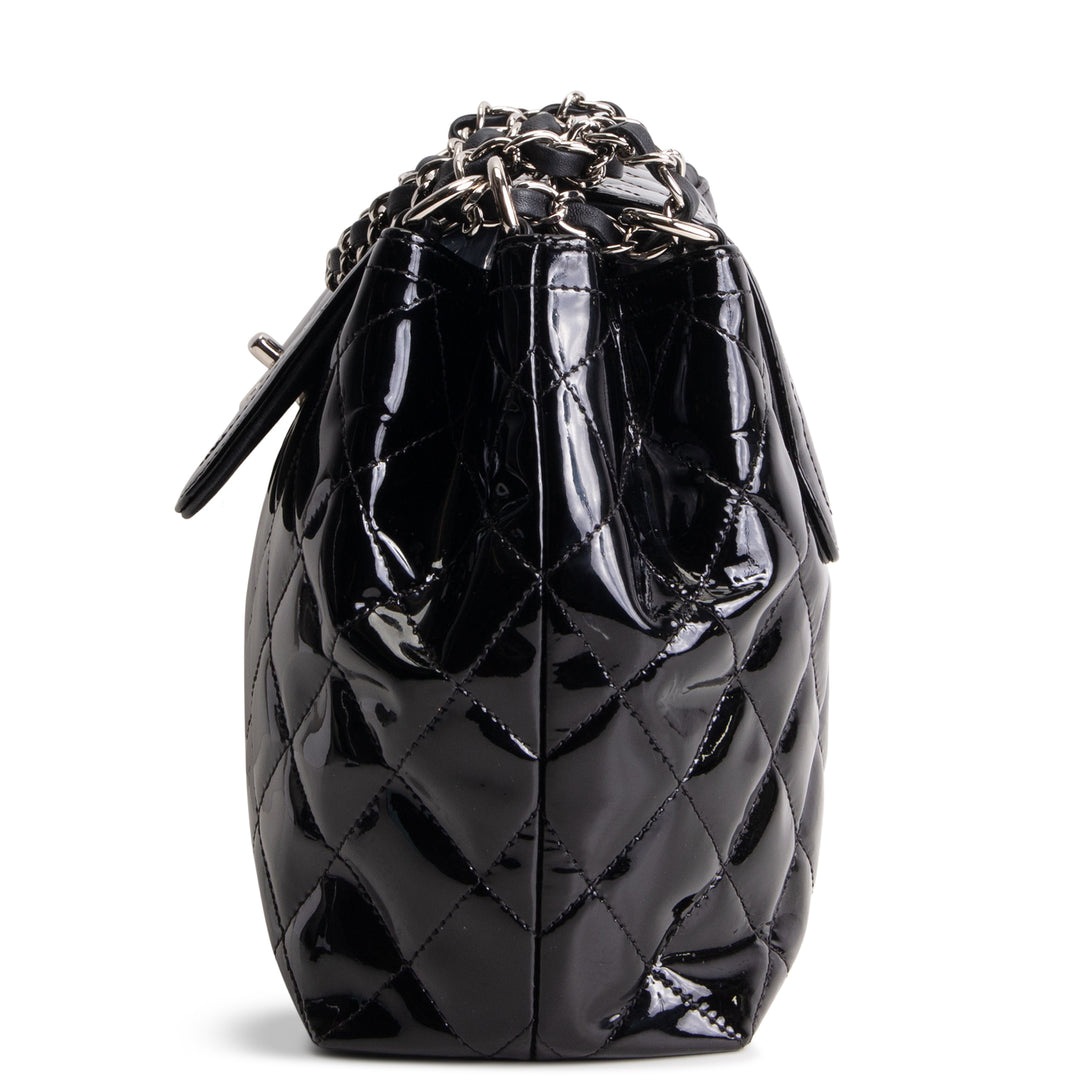 CHANEL Coco Shine Medium Accordian Flap Bag - Black
