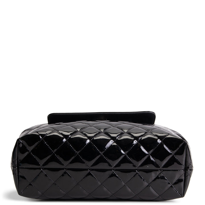 CHANEL Coco Shine Medium Accordian Flap Bag - Black
