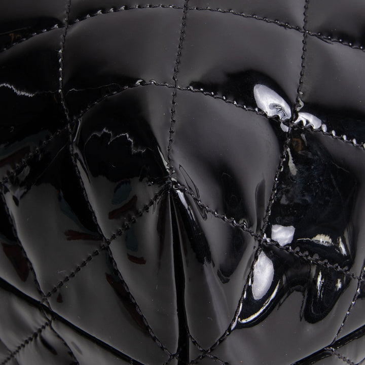 CHANEL Coco Shine Medium Accordian Flap Bag - Black