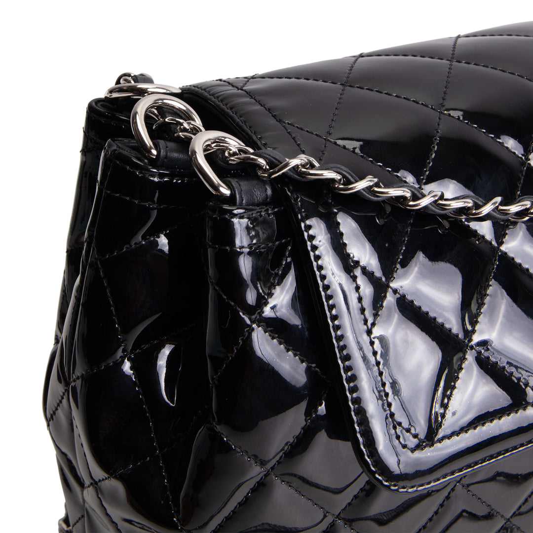 CHANEL Coco Shine Medium Accordian Flap Bag - Black
