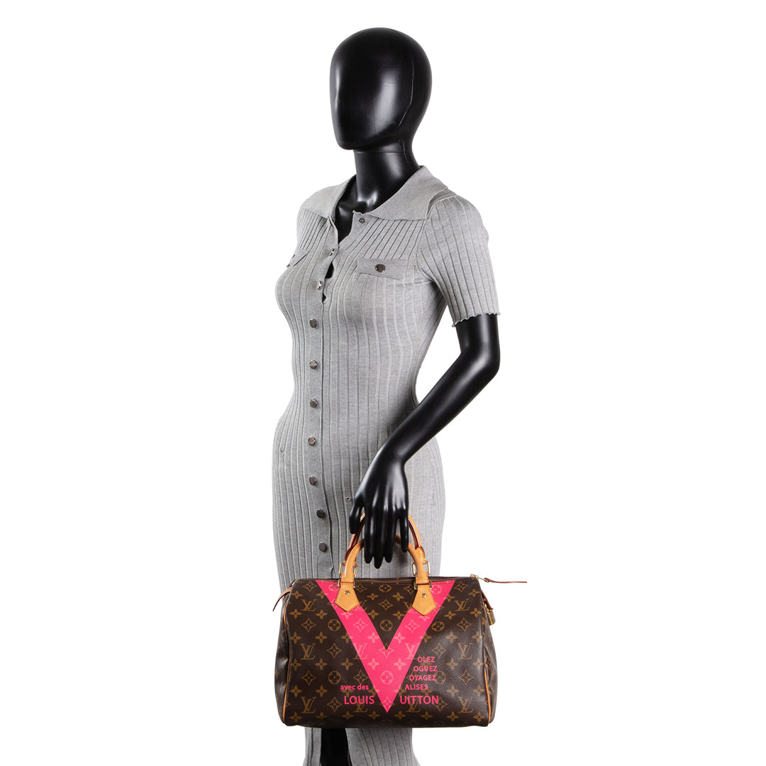 LOUIS VUITTON Monogram Limited Edition V Grenade Speedy 30