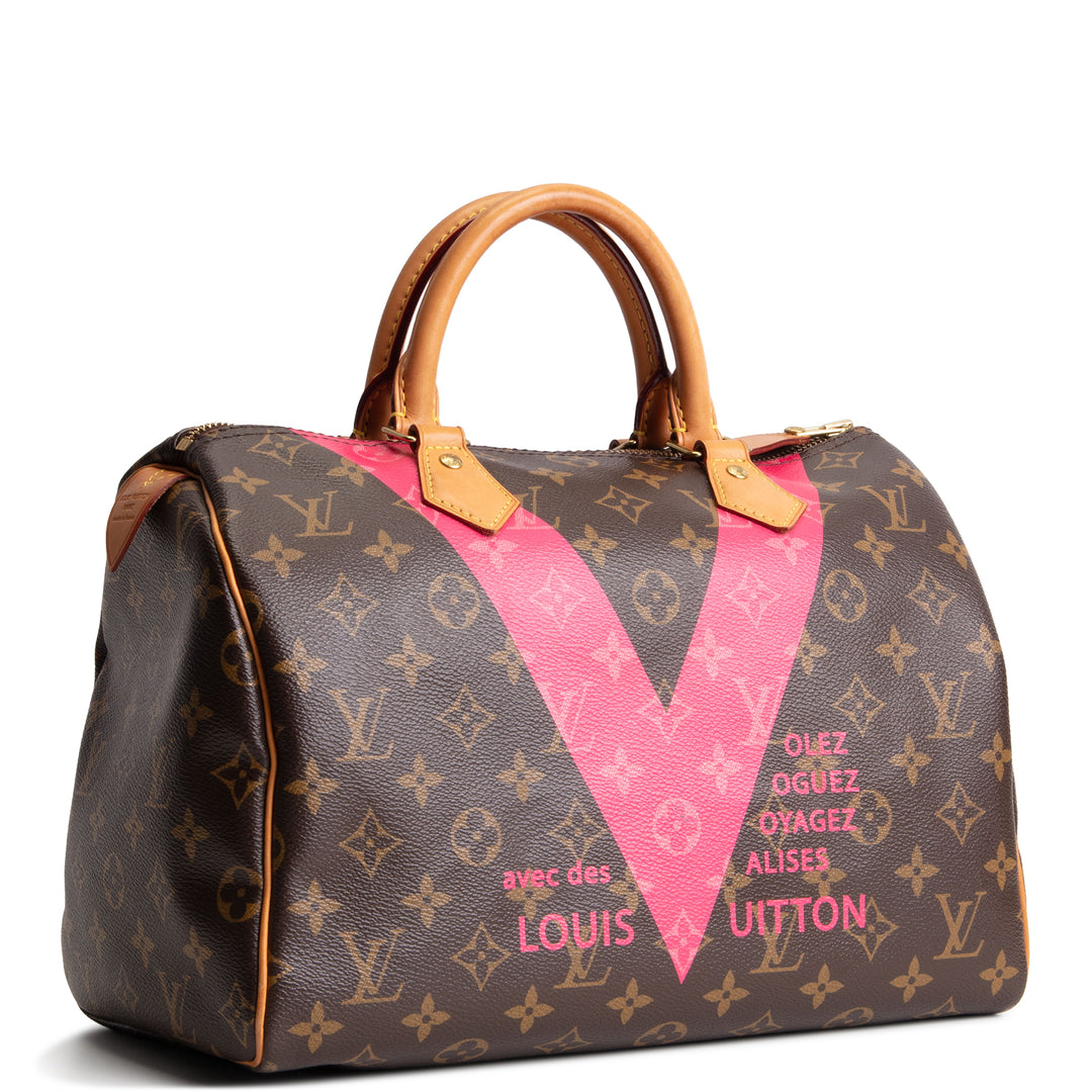 LOUIS VUITTON Monogram Limited Edition V Grenade Speedy 30