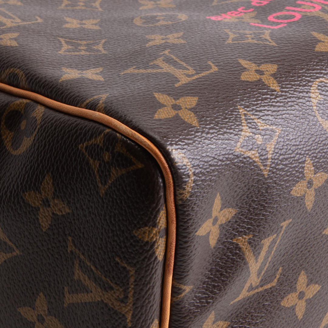 LOUIS VUITTON Monogram Limited Edition V Grenade Speedy 30