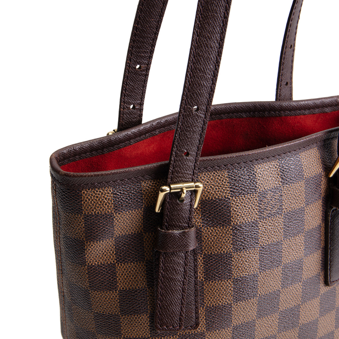 LOUIS VUITTON Vintage Damier Ebene Marias Bucket w/ Pouch - OUTLET FINAL SALE