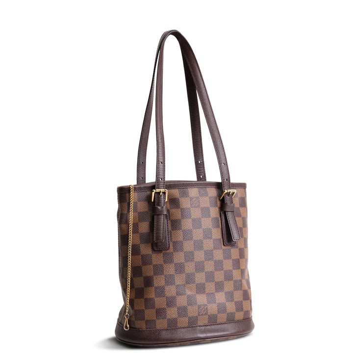 LOUIS VUITTON Vintage Damier Ebene Marias Bucket w/ Pouch - OUTLET FINAL SALE