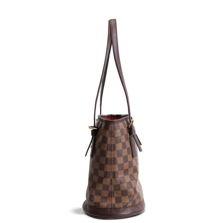 LOUIS VUITTON Vintage Damier Ebene Marias Bucket w/ Pouch - OUTLET FINAL SALE
