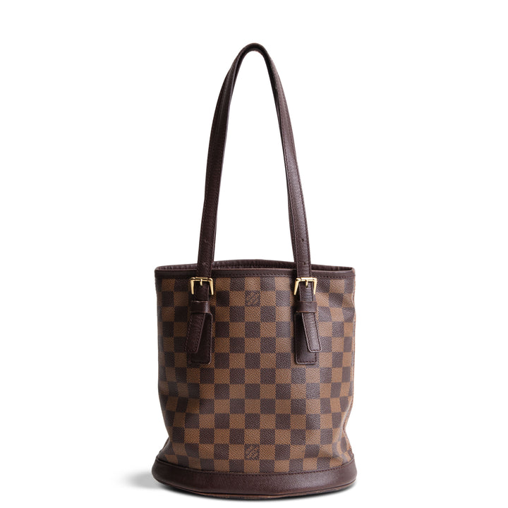 LOUIS VUITTON Vintage Damier Ebene Marias Bucket w/ Pouch - OUTLET FINAL SALE