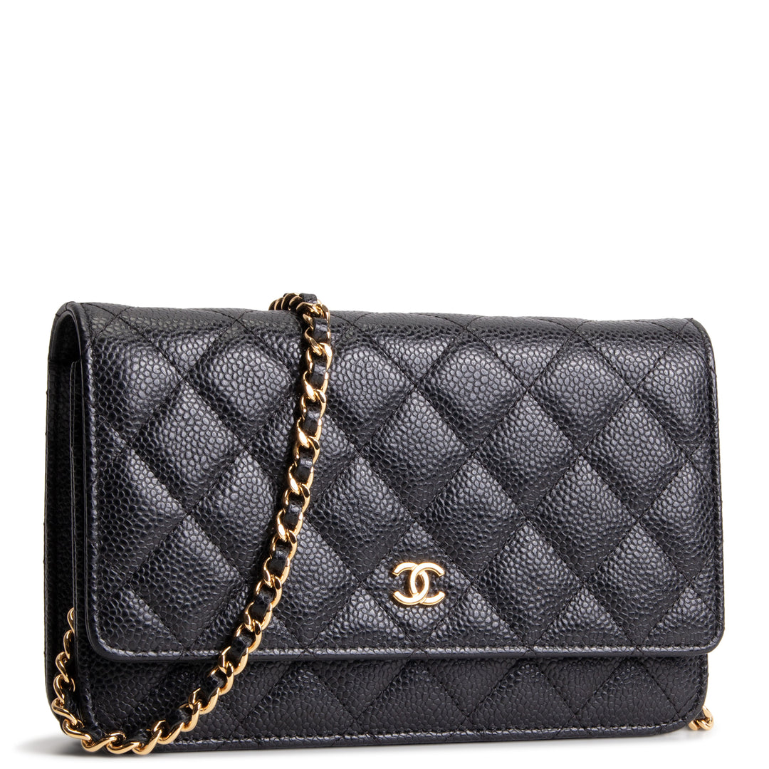 CHANEL Classic Wallet on Chain - Quilted Caviar