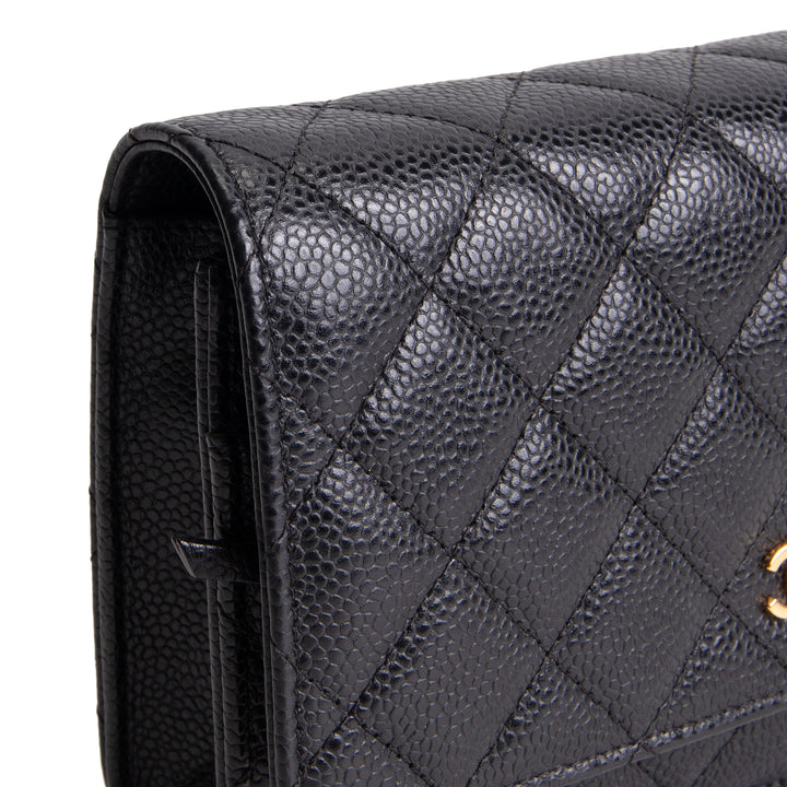CHANEL Classic Wallet on Chain - Quilted Caviar