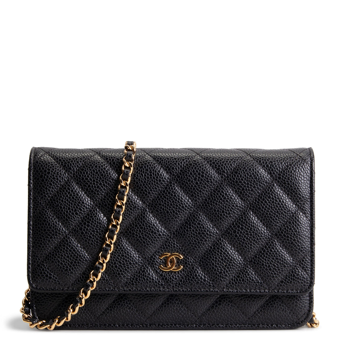 CHANEL Classic Wallet on Chain - Quilted Caviar