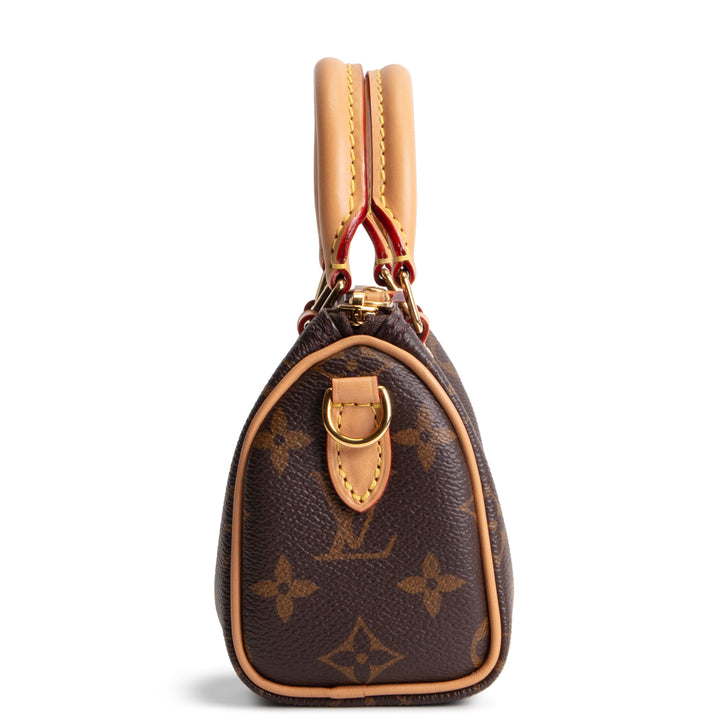 LOUIS VUITTON Monogram Nano Speedy Bandouliere