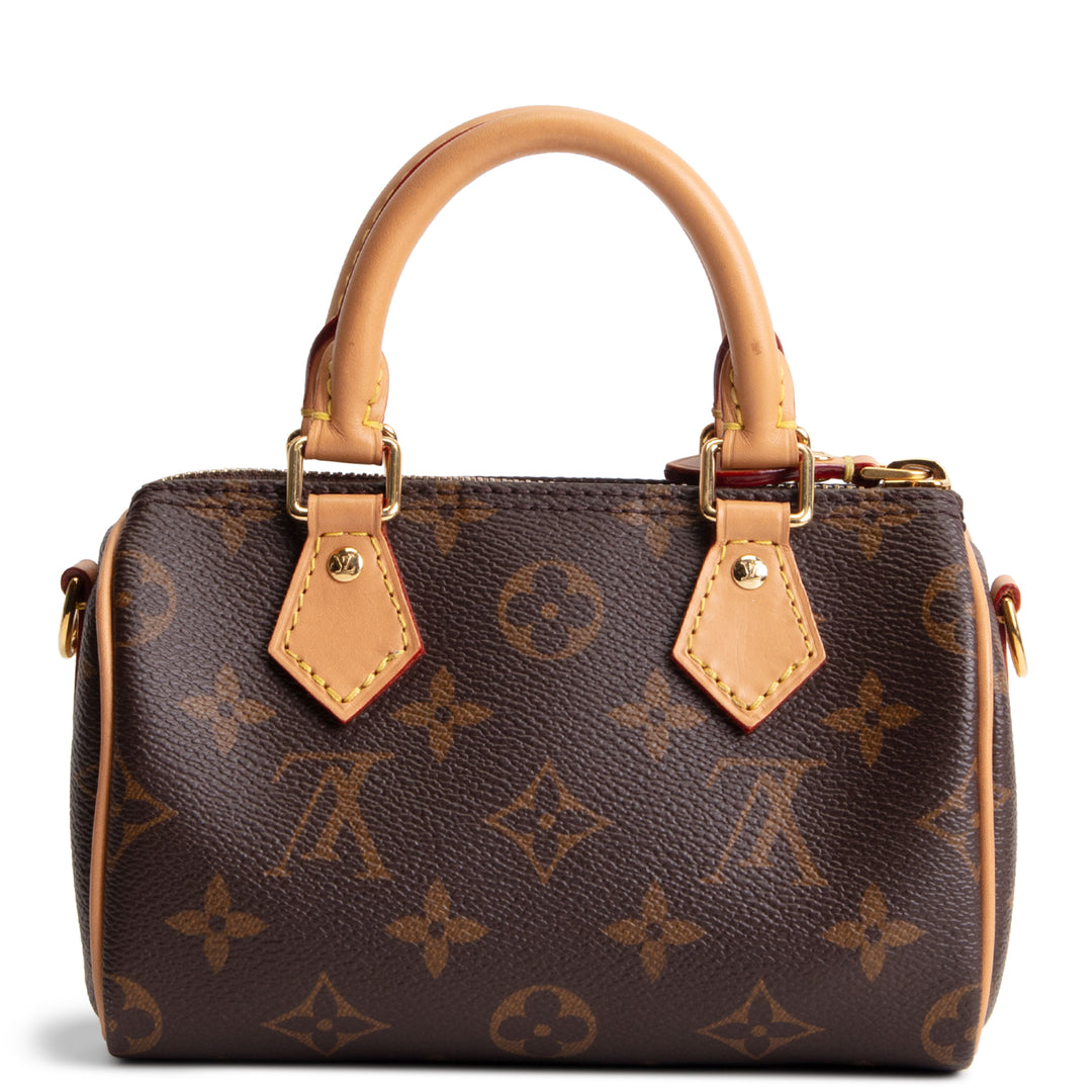 LOUIS VUITTON Monogram Nano Speedy Bandouliere