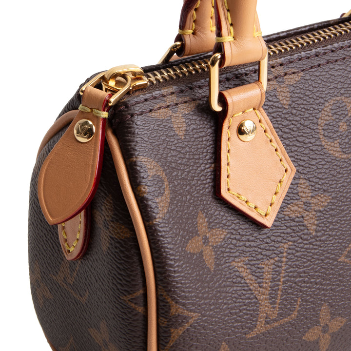 LOUIS VUITTON Monogram Nano Speedy Bandouliere