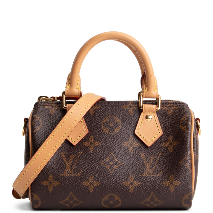 LOUIS VUITTON Monogram Nano Speedy Bandouliere