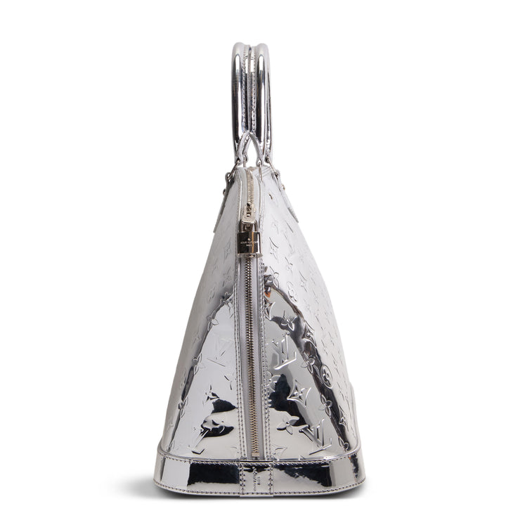 LOUIS VUITTON Monogram Vernis Miroir Alma GM - Silver