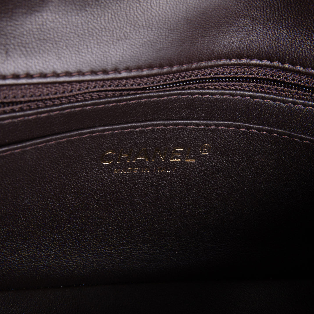 CHANEL Mini Rectangular Flap Bag - Chocolate Brown