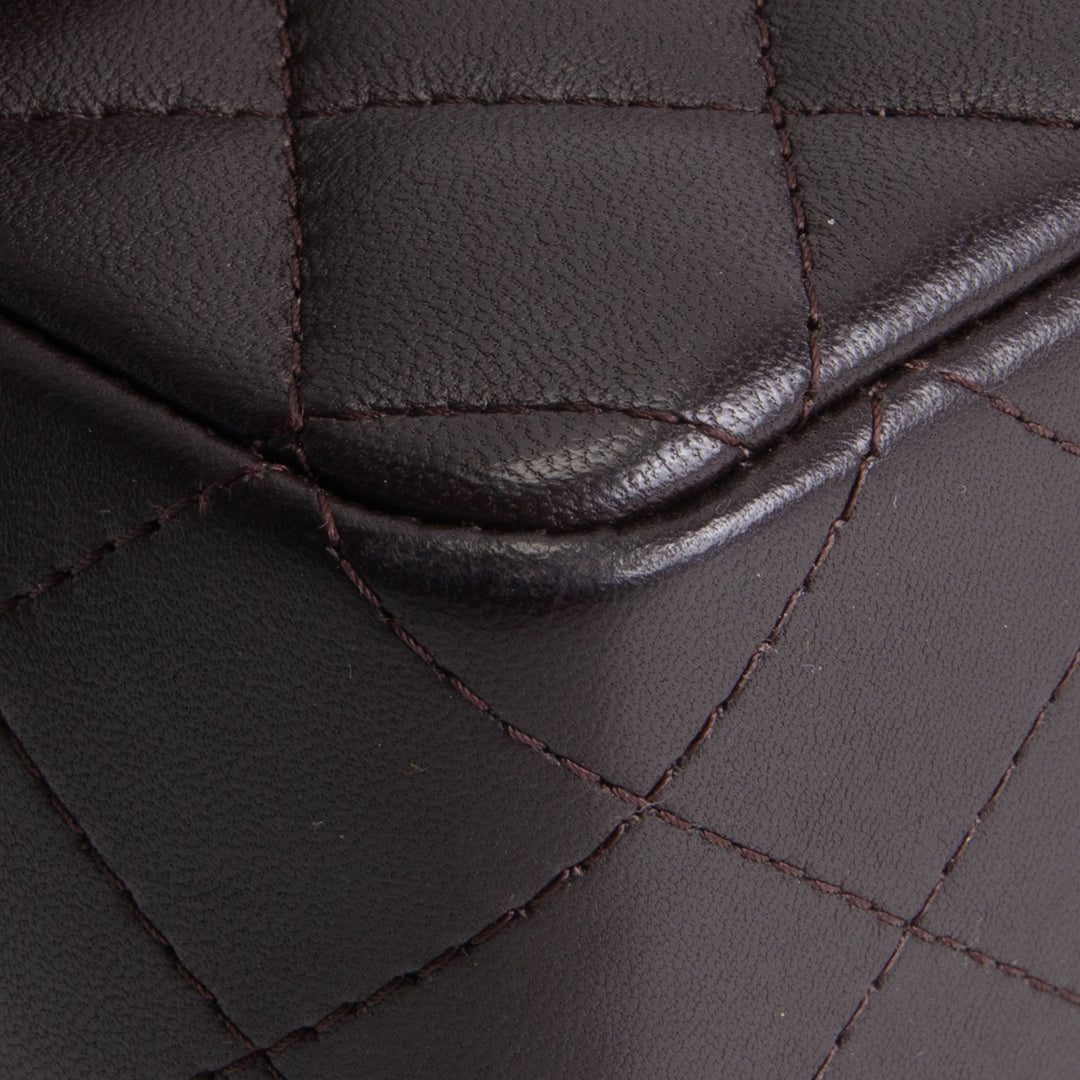 CHANEL Mini Rectangular Flap Bag - Chocolate Brown