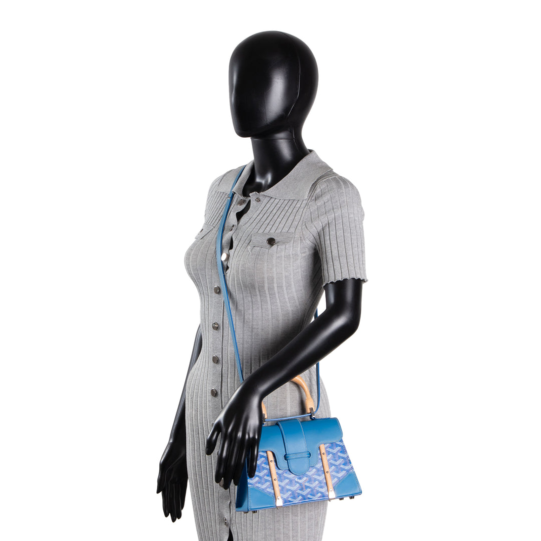 GOYARD Goyardine Structured Saigon Mini - Blue