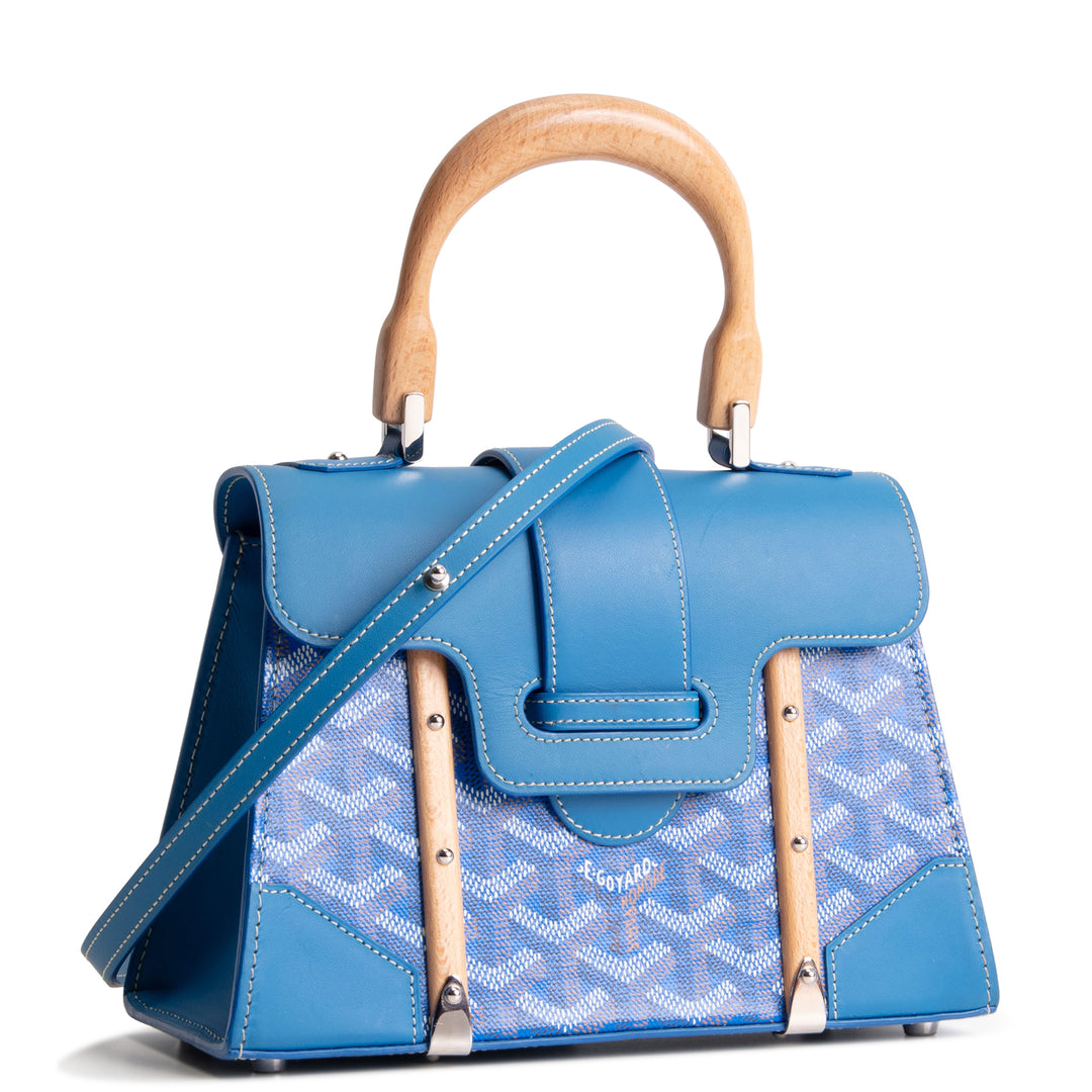 GOYARD Goyardine Structured Saigon Mini - Blue