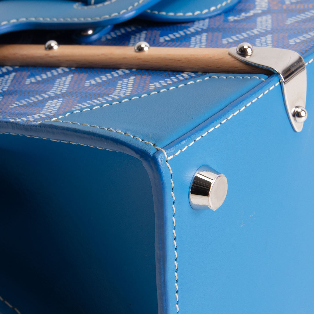 GOYARD Goyardine Structured Saigon Mini - Blue